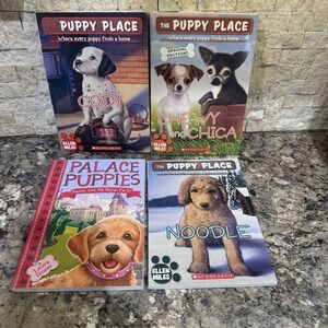 The Puppy Place Books Lot of 3 by Ellen Miles Palace Puppies Laura Dower PB Nice
